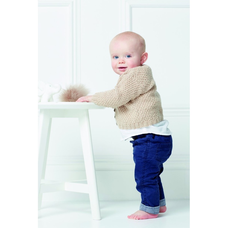Rowan Baby Knits Collection Patterns – Textured Cardigan – PDF Download
