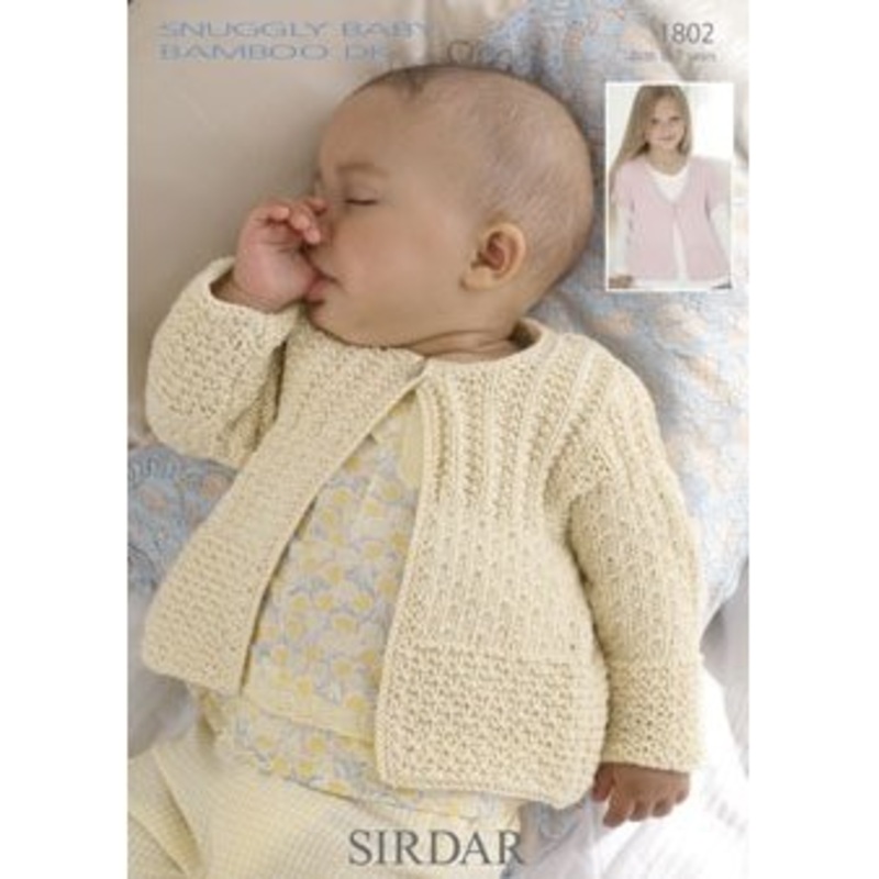 Sirdar Snuggly Baby and Children Patterns – 1802 Cardigans – PDF Download