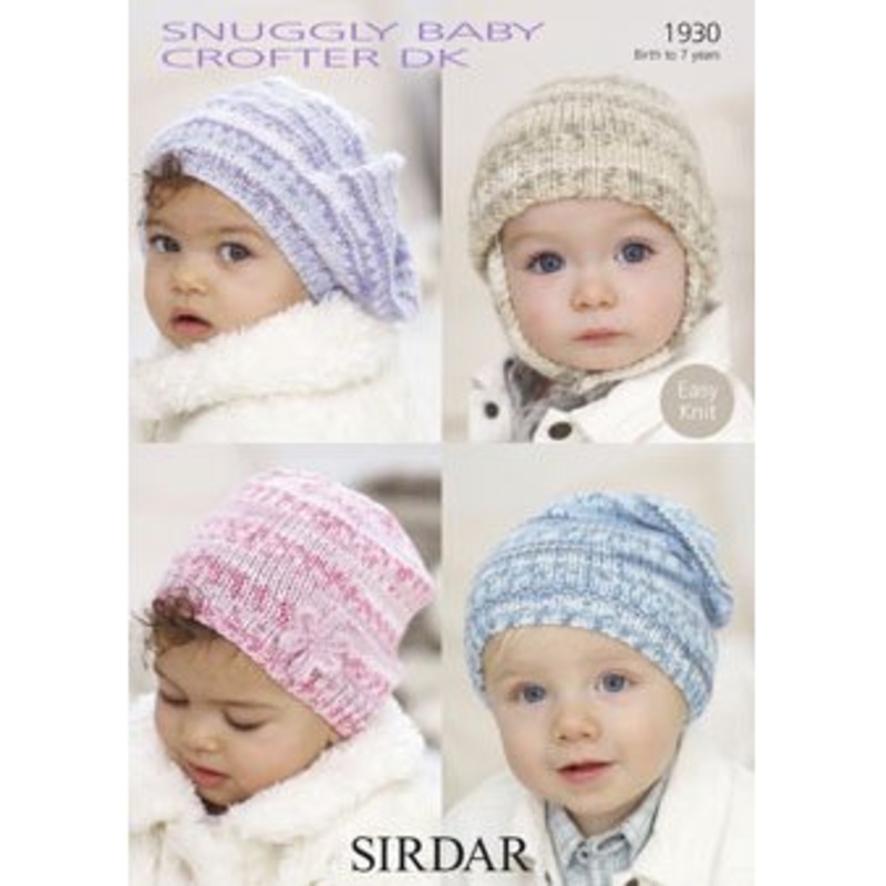 Sirdar Snuggly Baby and Children Patterns – 1930 Baby’s and Child’s Hats – PDF Download
