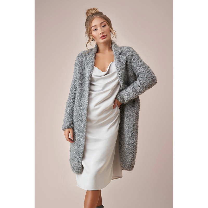 Rowan MODE at Rowan – Soft Boucle & Merino Aria Patterns – Teddy Cardigan – PDF Download