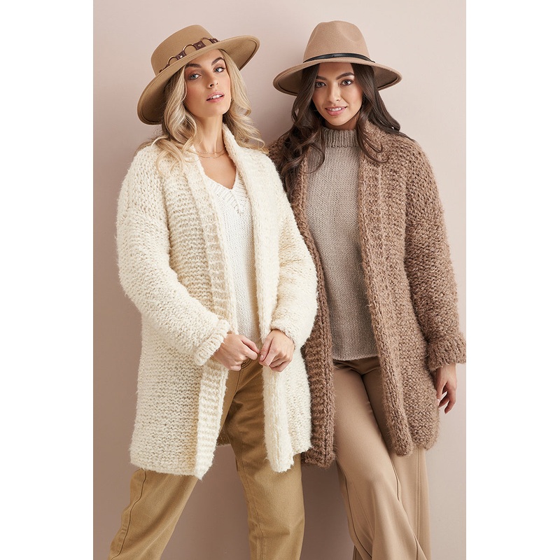 Rowan MODE at Rowan – Soft Boucle & Merino Aria Patterns – Teddy Coat – PDF Download