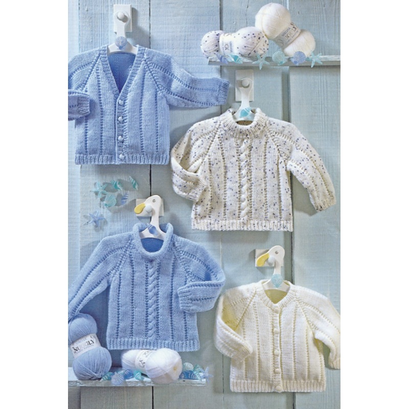 Sirdar Snuggly Baby and Children Patterns – 3948 Four Sweaters and Cardigans – PDF Download