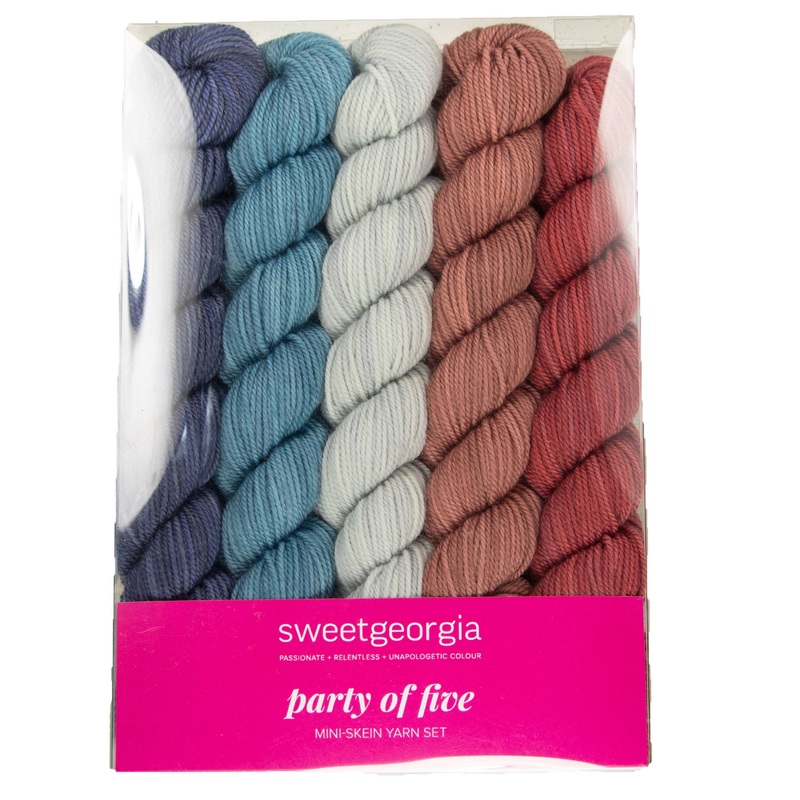SweetGeorgia Tough Love Sock Party of Five Mini-Skein Set Yarn – Modern Desert