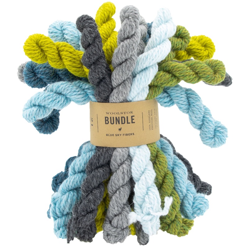 Blue Sky Fibers Woolstok Bundles Yarn – Emerald Bay Enchantment