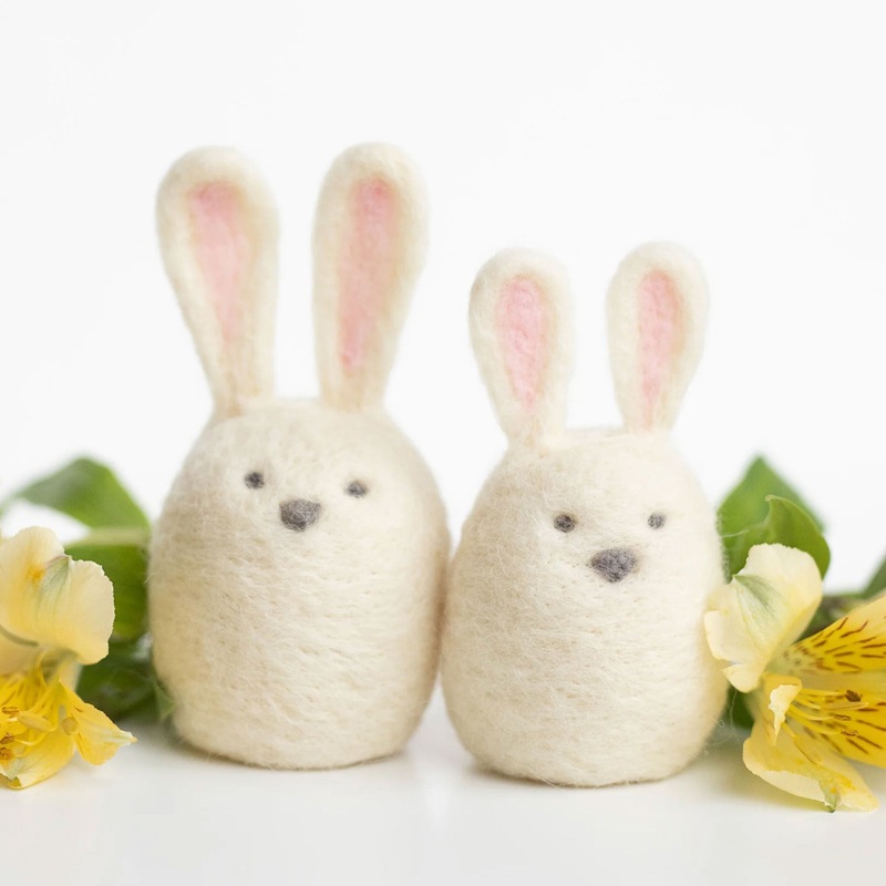 Felted Sky Sculpting With Wool Needle Felting Kits – Bunny Friends