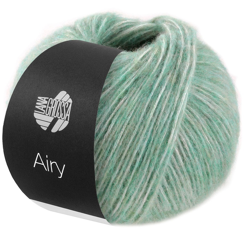 Lana Grossa Airy Yarn – 04 Mint Grey