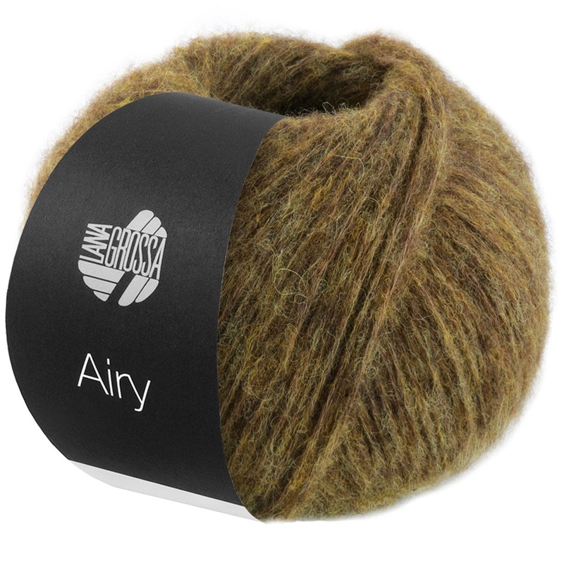 Lana Grossa Airy Yarn – 07 Yellow Brown