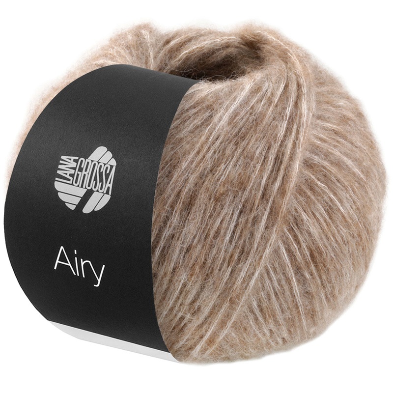 Lana Grossa Airy Yarn – 08 Taupe