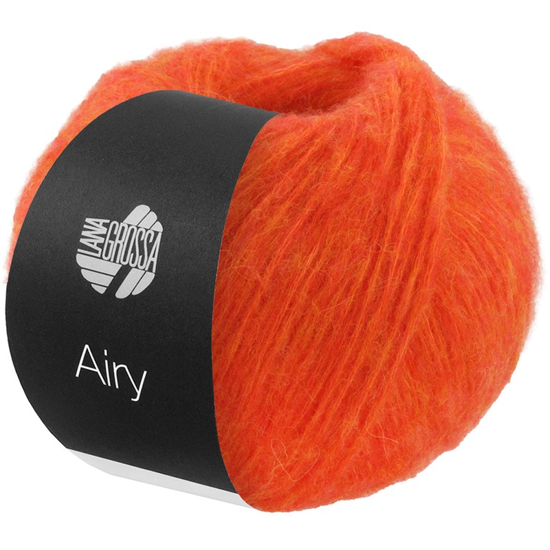 Lana Grossa Airy Yarn – 17 Red Orange