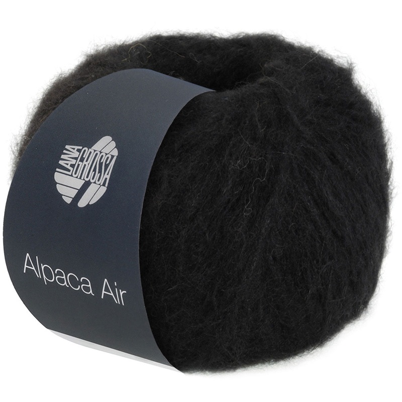 Lana Grossa Alpaca Air Yarn – 12 Black