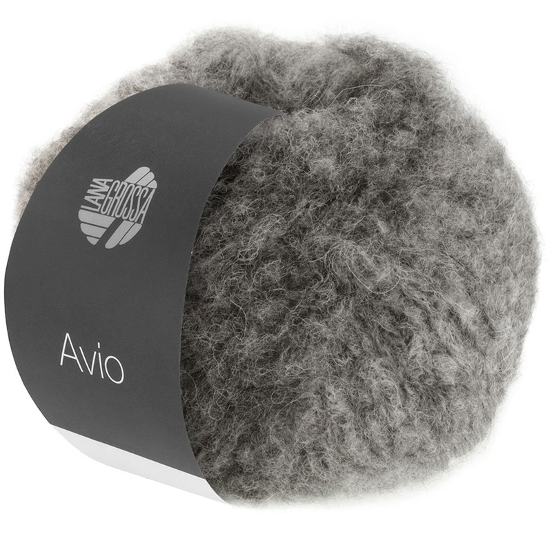 Lana Grossa Avio Yarn – 08 Grey/Charcoal