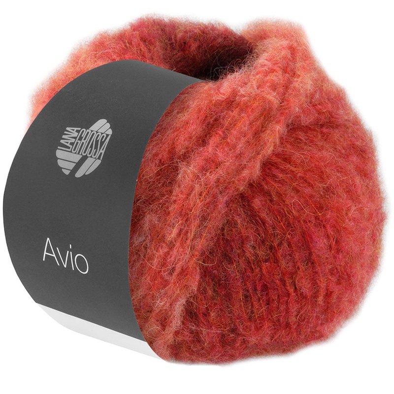 Lana Grossa Avio Yarn – 15 Rust Orange/Reddish Brown