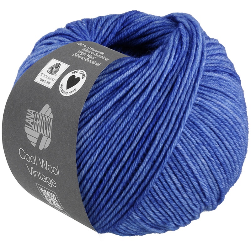 Lana Grossa Cool Wool Vintage Yarn – 7373 Blue