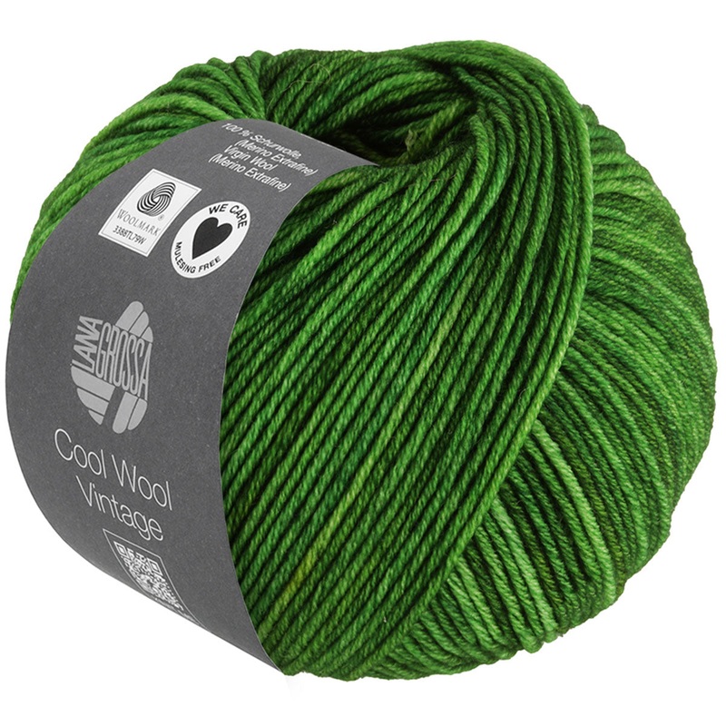 Lana Grossa Cool Wool Vintage Yarn – 7374 Green