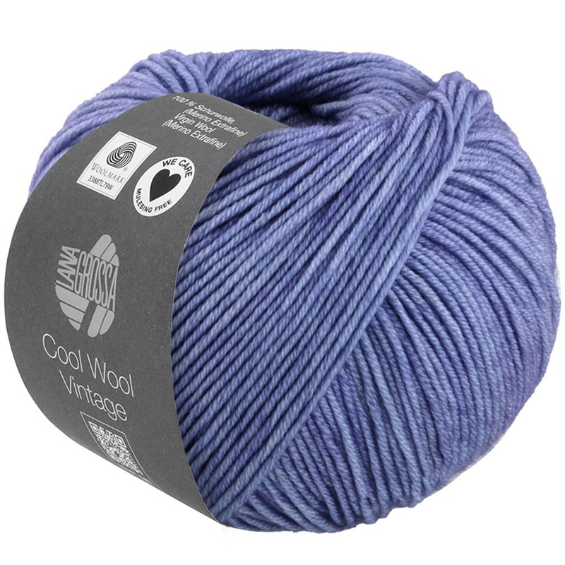 Lana Grossa Cool Wool Vintage Yarn – 7378 Light Blue