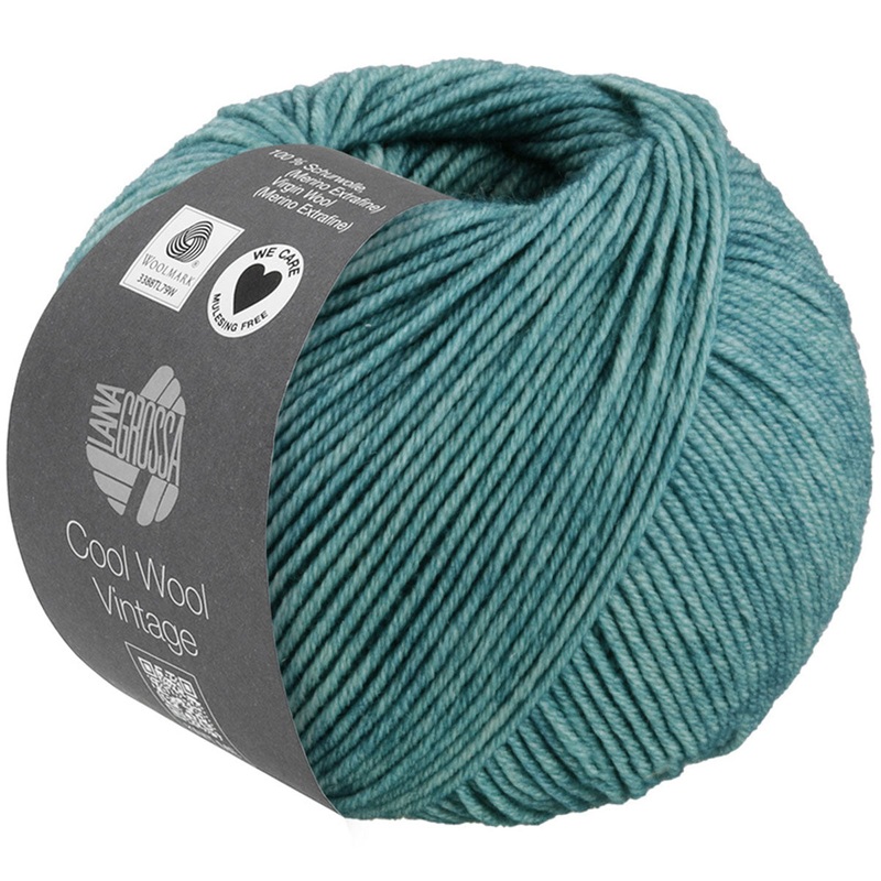 Lana Grossa Cool Wool Vintage Yarn – 7379 Petrol