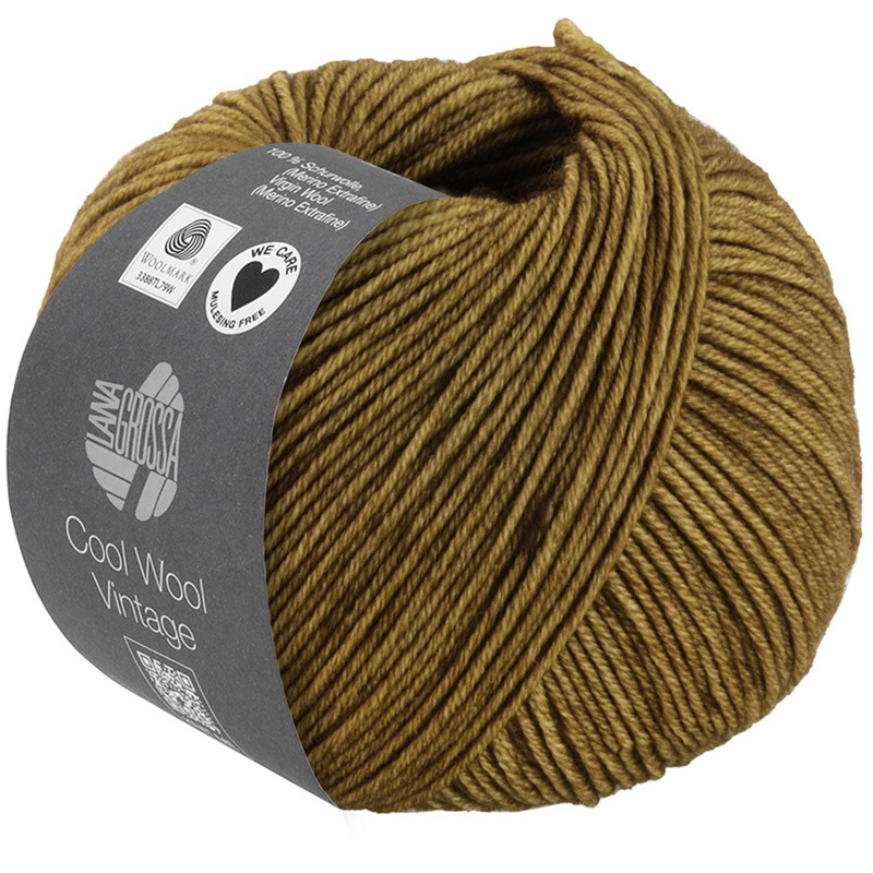 Lana Grossa Cool Wool Vintage Yarn – 7381 Dark Olive