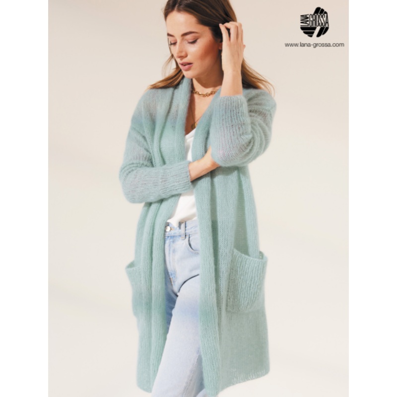 Lana Grossa Journal 63 Patterns – 22 Coat w/ Pockets – PDF Download