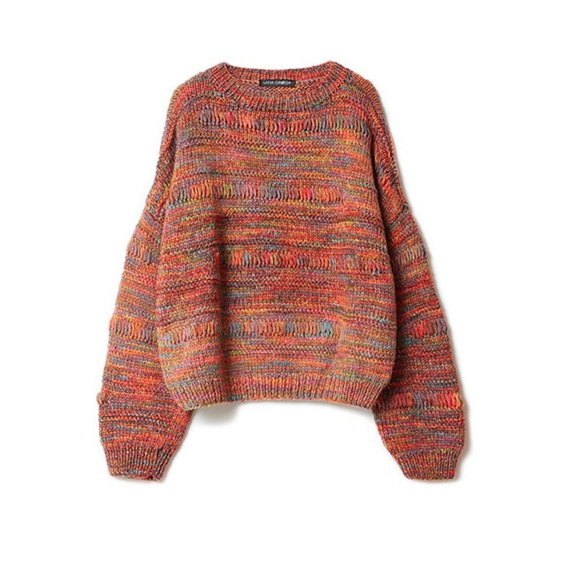Lana Grossa Journal 66 Patterns – 39 Drop Stitch Pullover – PDF Download