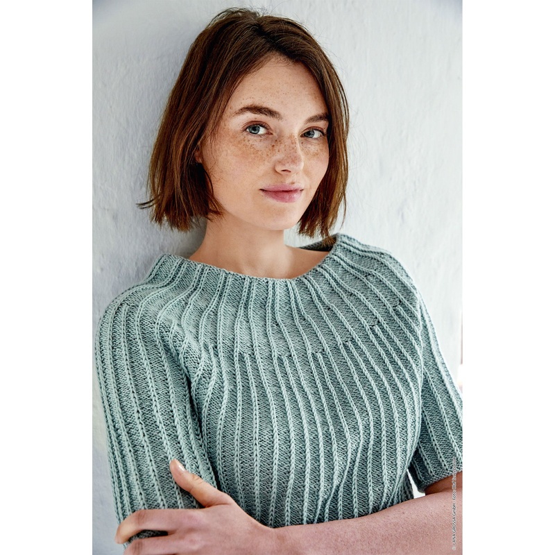Lana Grossa Merino Edition 2 Patterns – 11 Round Yoke Sweater Tee – PDF Download