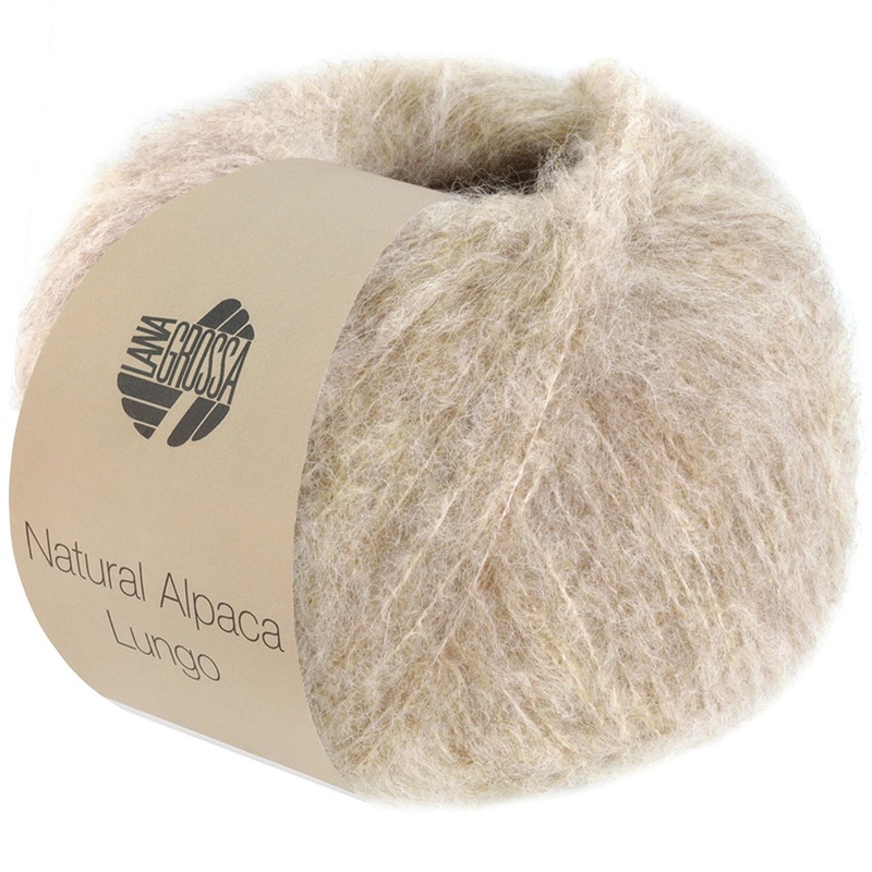 Lana Grossa Natural Alpaca Lungo Yarn – 02 Beige