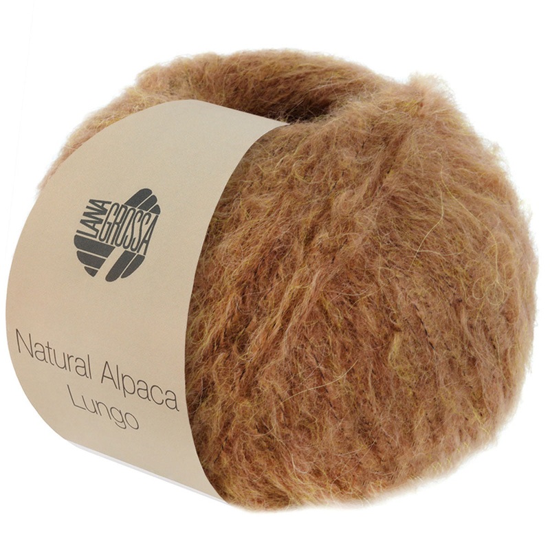 Lana Grossa Natural Alpaca Lungo Yarn – 03 Brown