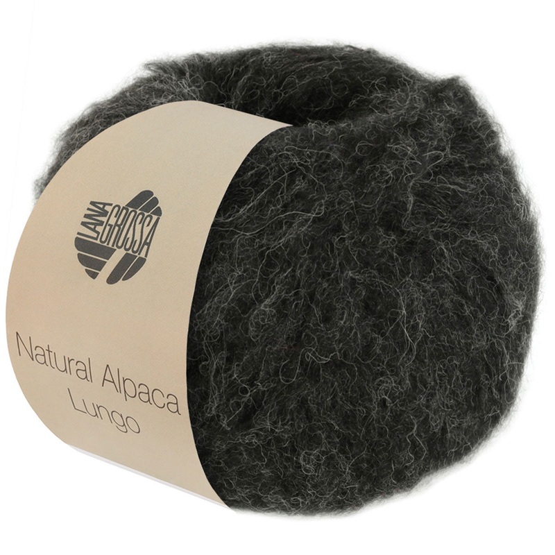 Lana Grossa Natural Alpaca Lungo Yarn – 04 Black