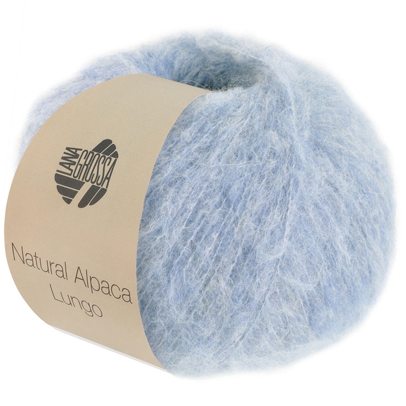 Lana Grossa Natural Alpaca Lungo Yarn – 06 Light Blue