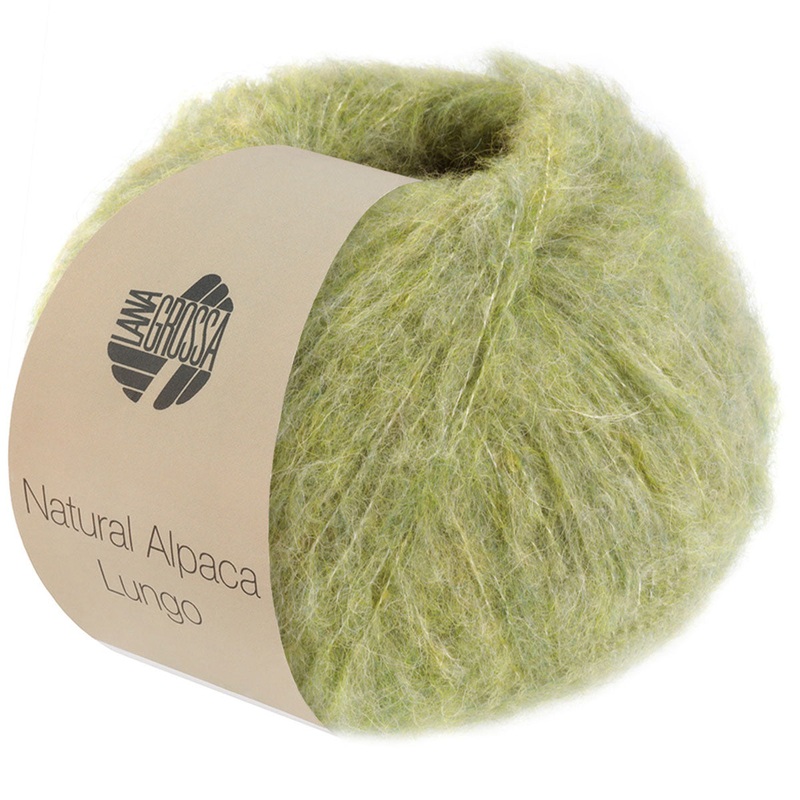 Lana Grossa Natural Alpaca Lungo Yarn – 09 Yellow-Green