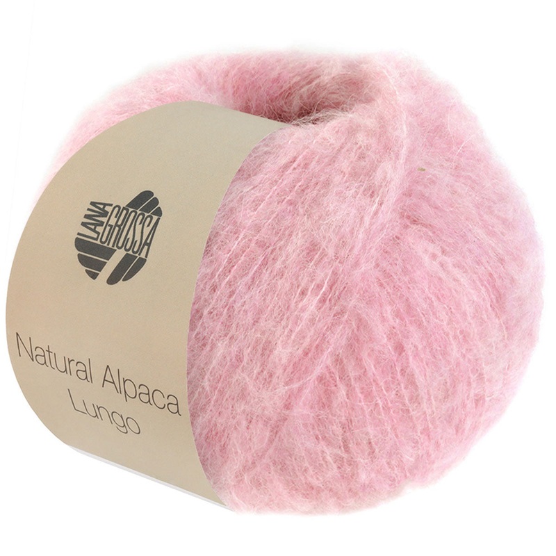 Lana Grossa Natural Alpaca Lungo Yarn – 14 Pink
