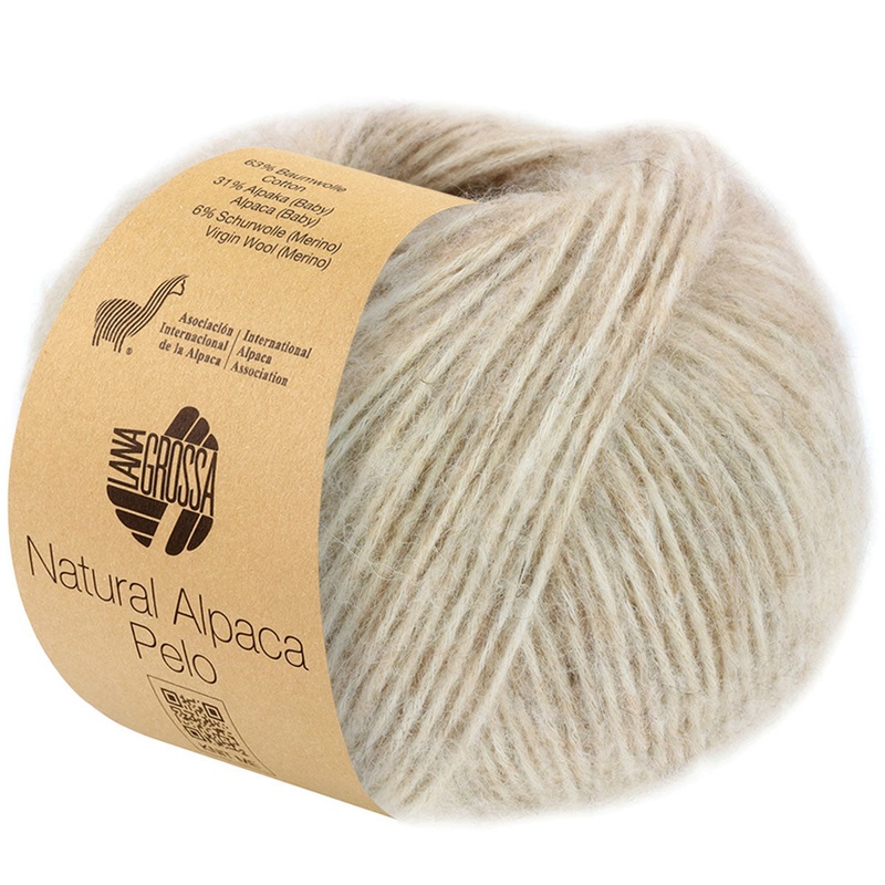 Lana Grossa Natural Alpaca Pelo Yarn – 06 Light Beige