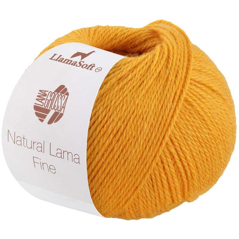 Lana Grossa Natural Lama Fine Yarn – 101 Yellow