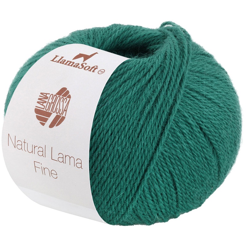 Lana Grossa Natural Lama Fine Yarn – 107 Turquoise Blue