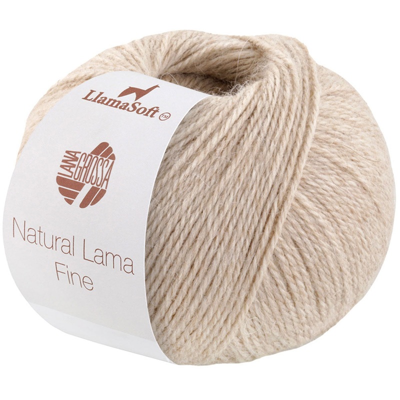 Lana Grossa Natural Lama Fine Yarn – 110 Light Beige