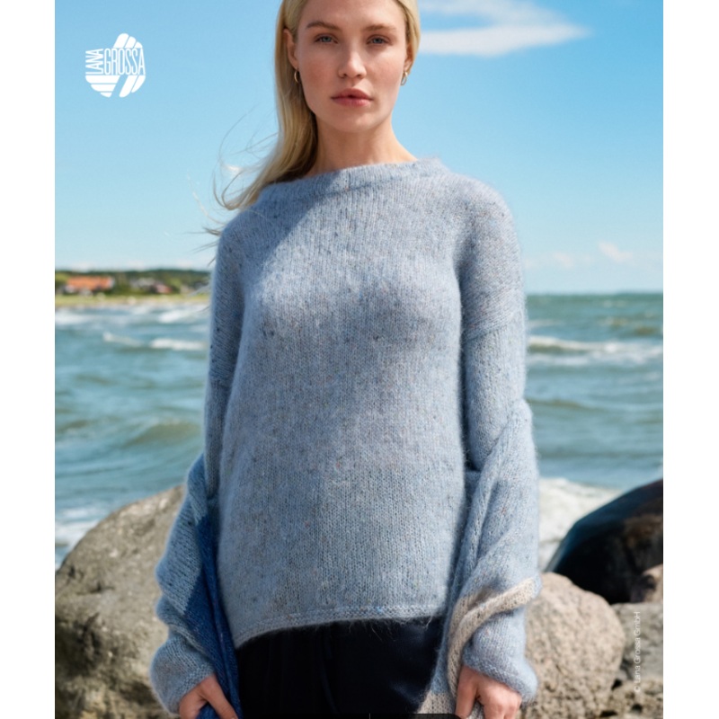 Lana Grossa Nordic Knits 3 Patterns – 10 Drop Shoulder Pullover – PDF Download