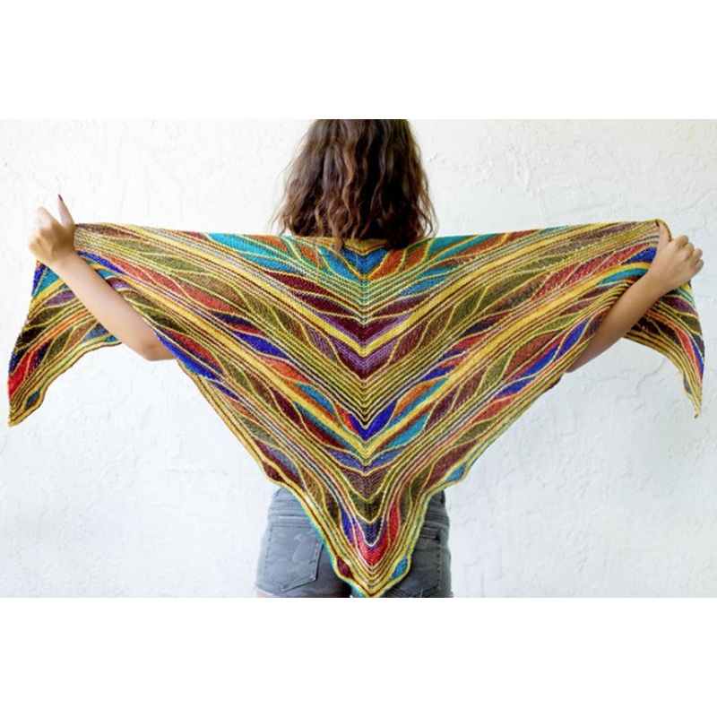 Urth Yarns Uneek Fingering and Malabrigo Sock Butterfly/Papillon Shawl Kit