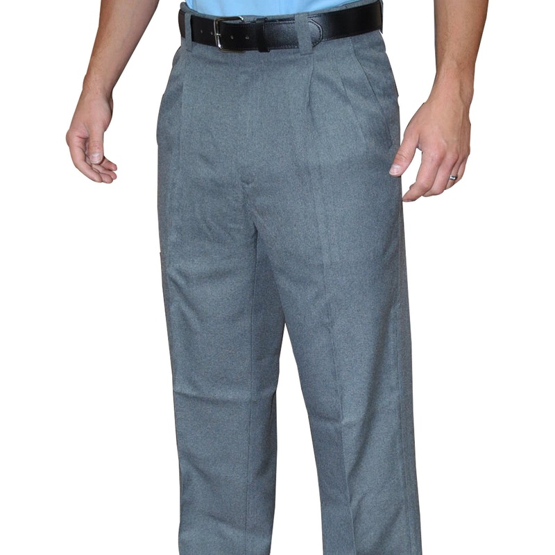COMBO-PLEATED SLACKS W/EXPANDER WAISTBAND-HEATHER GRAY
