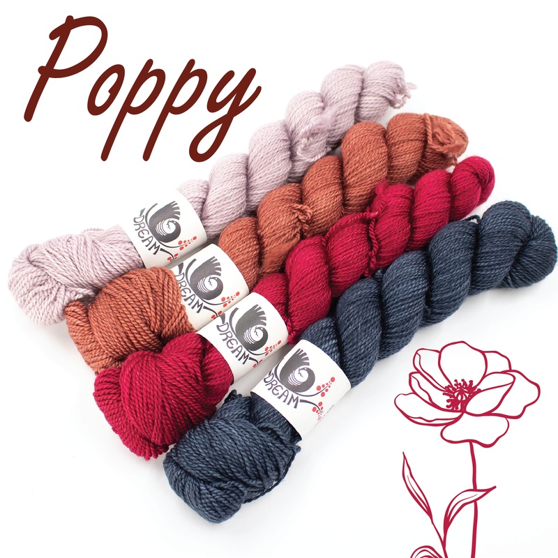 Dream in Color Field Collection: Lamb & Goat Meadow Blooms Bundles – Poppy