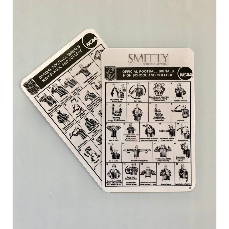 Football Officials Signal Card