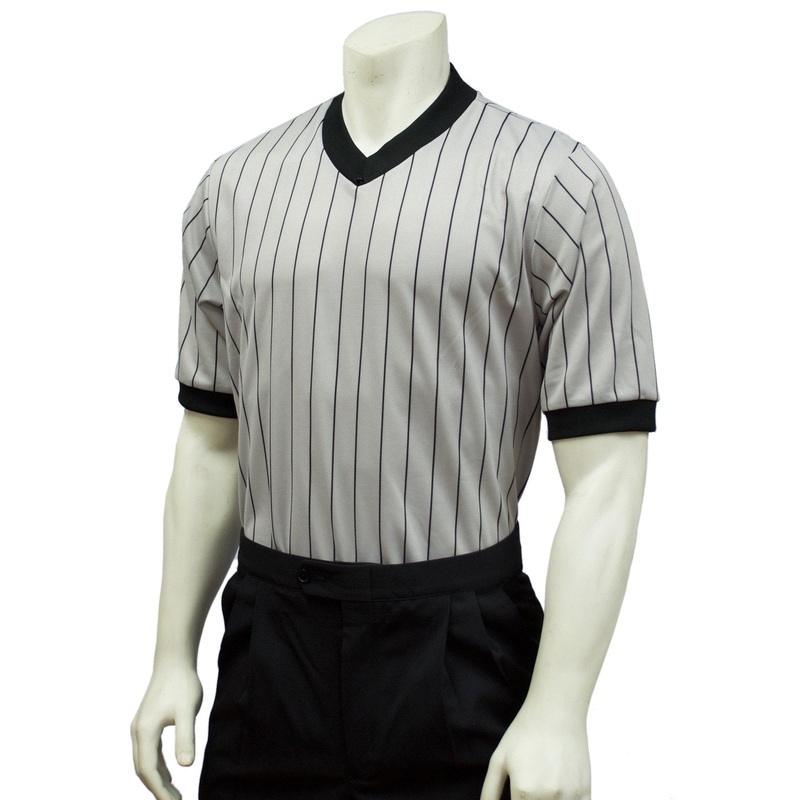 Grey Basketball Referee Shirt-2 options