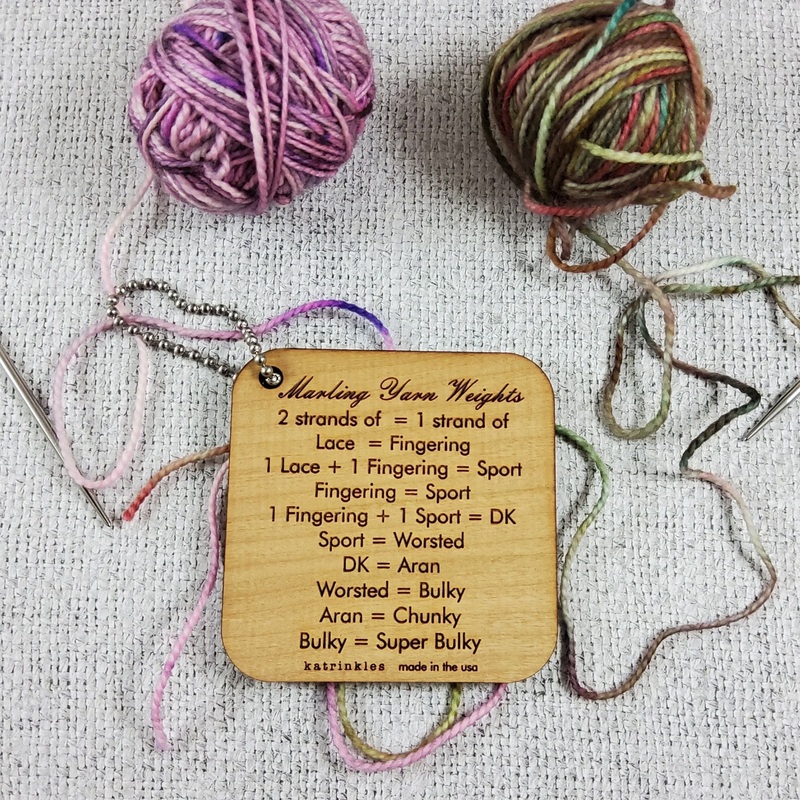 Katrinkles Mini Tools – Marling Yarn Weights Mini Tool
