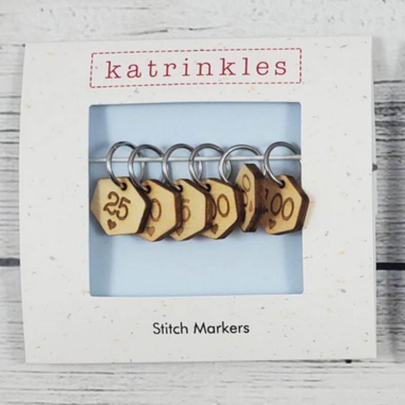 Katrinkles Stitch Markers – Cast On Counting Numbers Stitch Marker Set