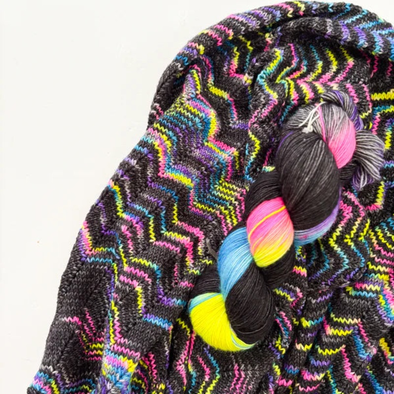 Madelinetosh Pashmina Yarn – Black Rainbow
