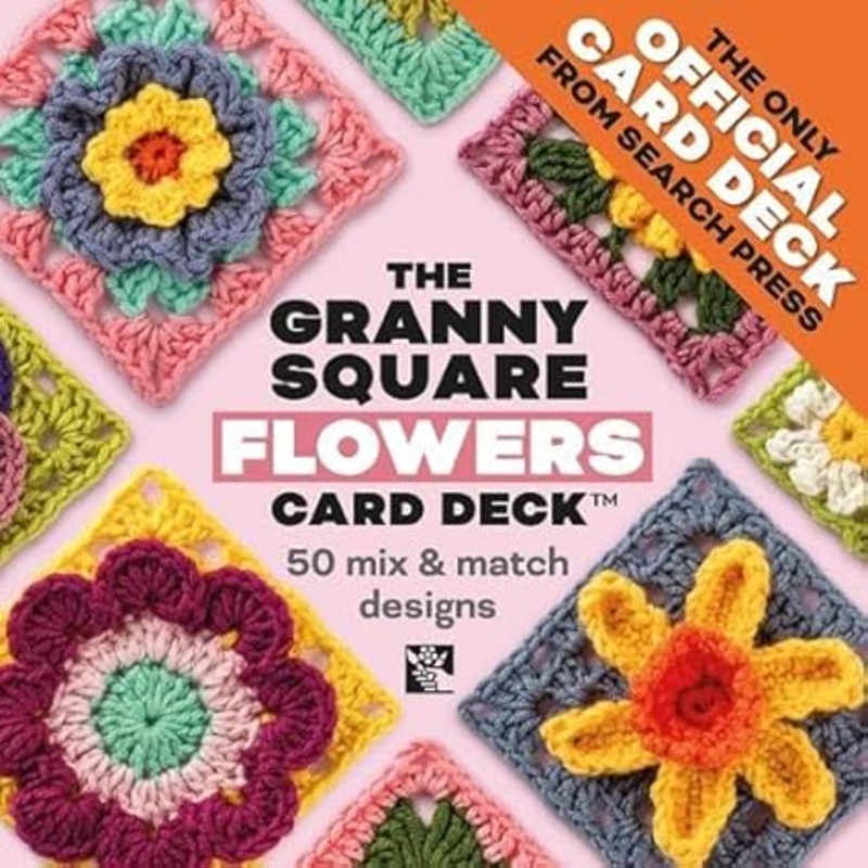 Penguin Random House Claire Montgomerie Crochet Books – The Granny Square Flowers Card Deck: 50 Mix and Match Designs