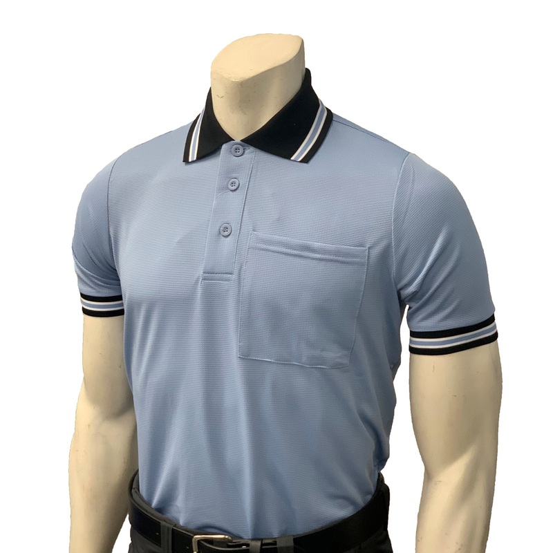 High Performance BODY FLEX Style Short Sleeve Umpire Shirts-Carolina Blue