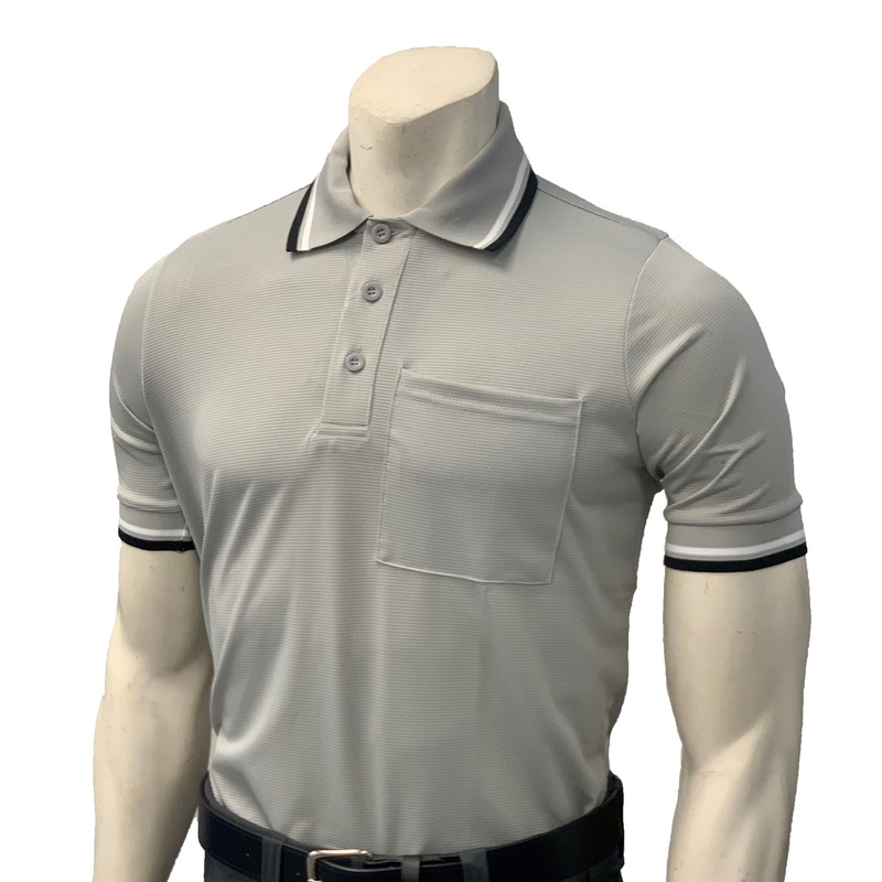 High Performance BODY FLEX Style Short Sleeve Umpire Shirts-GREY
