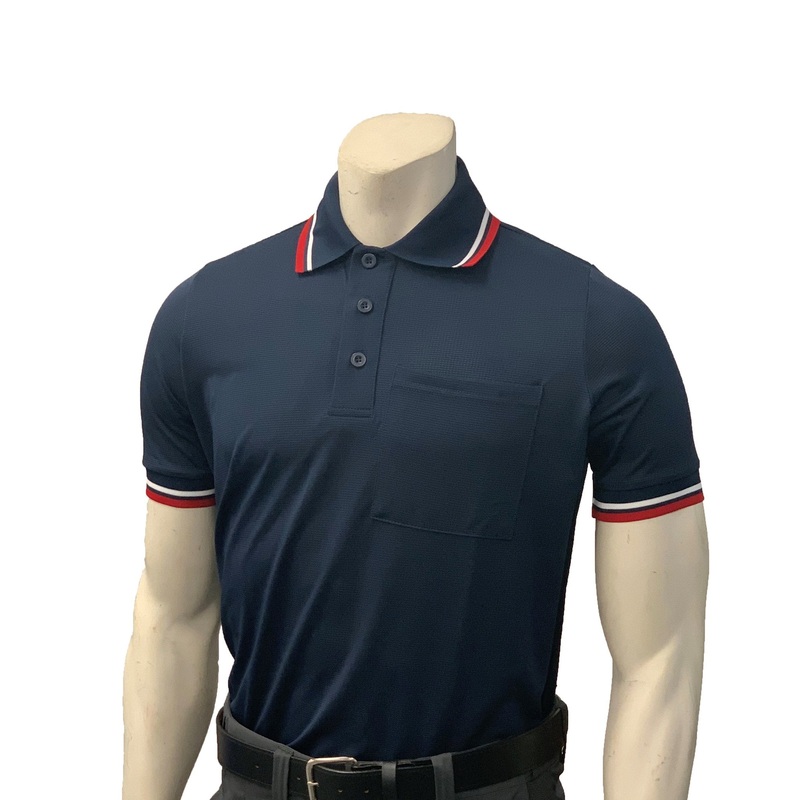 High Performance BODY FLEX Style Short Sleeve Umpire Shirts-NAVY