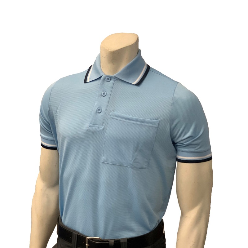 High Performance BODY FLEX Style Short Sleeve Umpire Shirts-POWDER BLUE