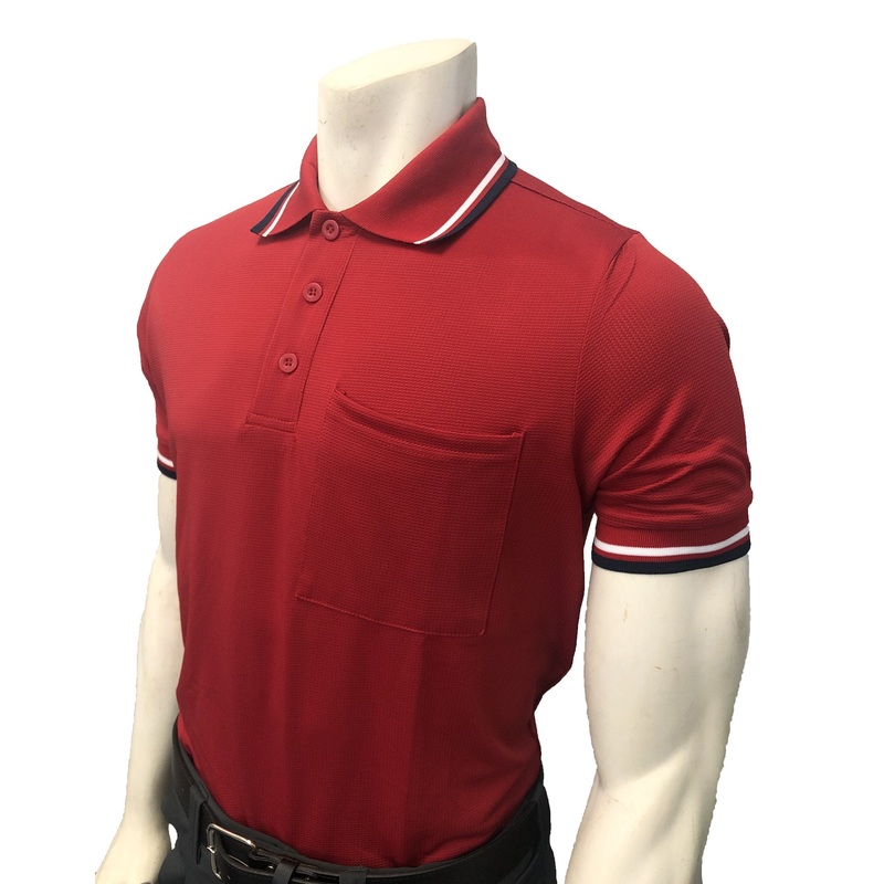 High Performance BODY FLEX Style Short Sleeve Umpire Shirts-RED