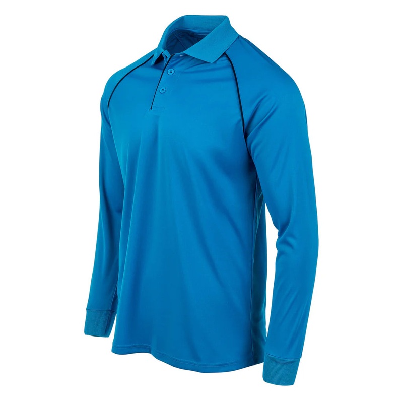 NCHSAA LONG SLEEVE Bright Blue Volleyball Officials Shirt – Men’s Sizing
